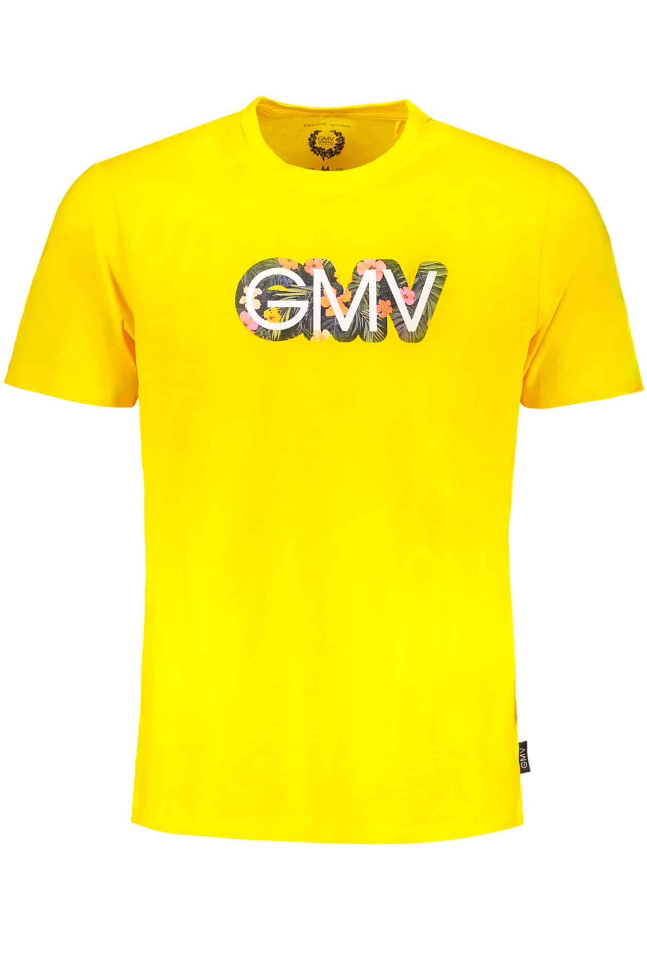 gianmarcoventurit-shirtmanichecorteuomogiallo_1 GIAN MARCO VENTURI YELLOW MEN'S SHORT SLEEVED T-SHIRT - Image 1