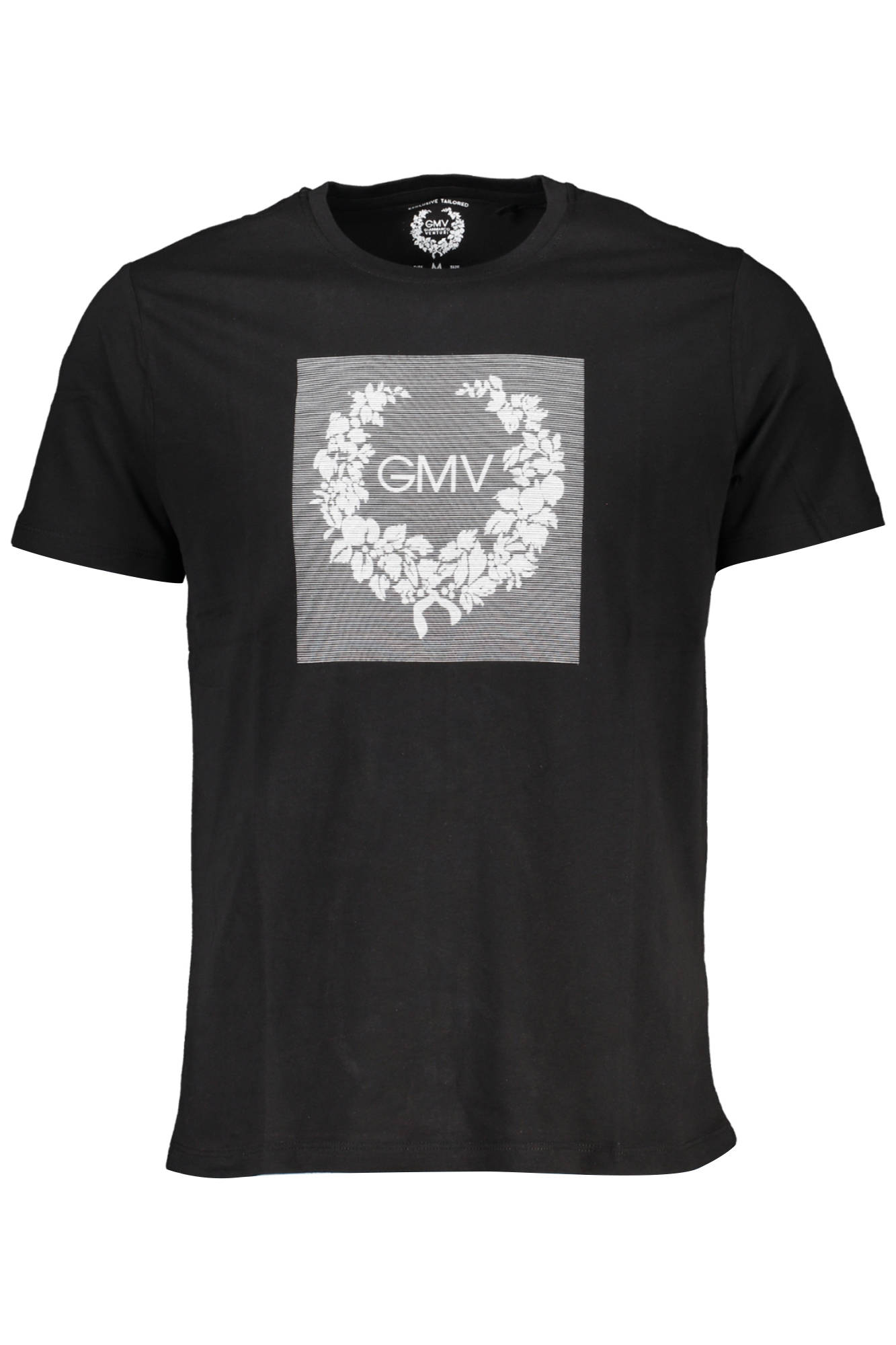 gianmarcoventurit-shirtmanichecorteuomonero_1 GIAN MARCO VENTURI MEN'S SHORT SLEEVE T-SHIRT BLACK - Image 1