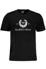 GIAN MARCO VENTURI MEN'S SHORT SLEEVED T-SHIRT BLACK