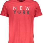 GIAN MARCO VENTURI MEN'S SHORT SLEEVE T-SHIRT RED