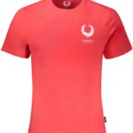 GIAN MARCO VENTURI MEN'S RED SHORT SLEEVE T-SHIRT