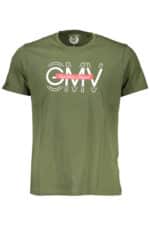 GIAN MARCO VENTURI MEN'S SHORT SLEEVED T-SHIRT GREEN