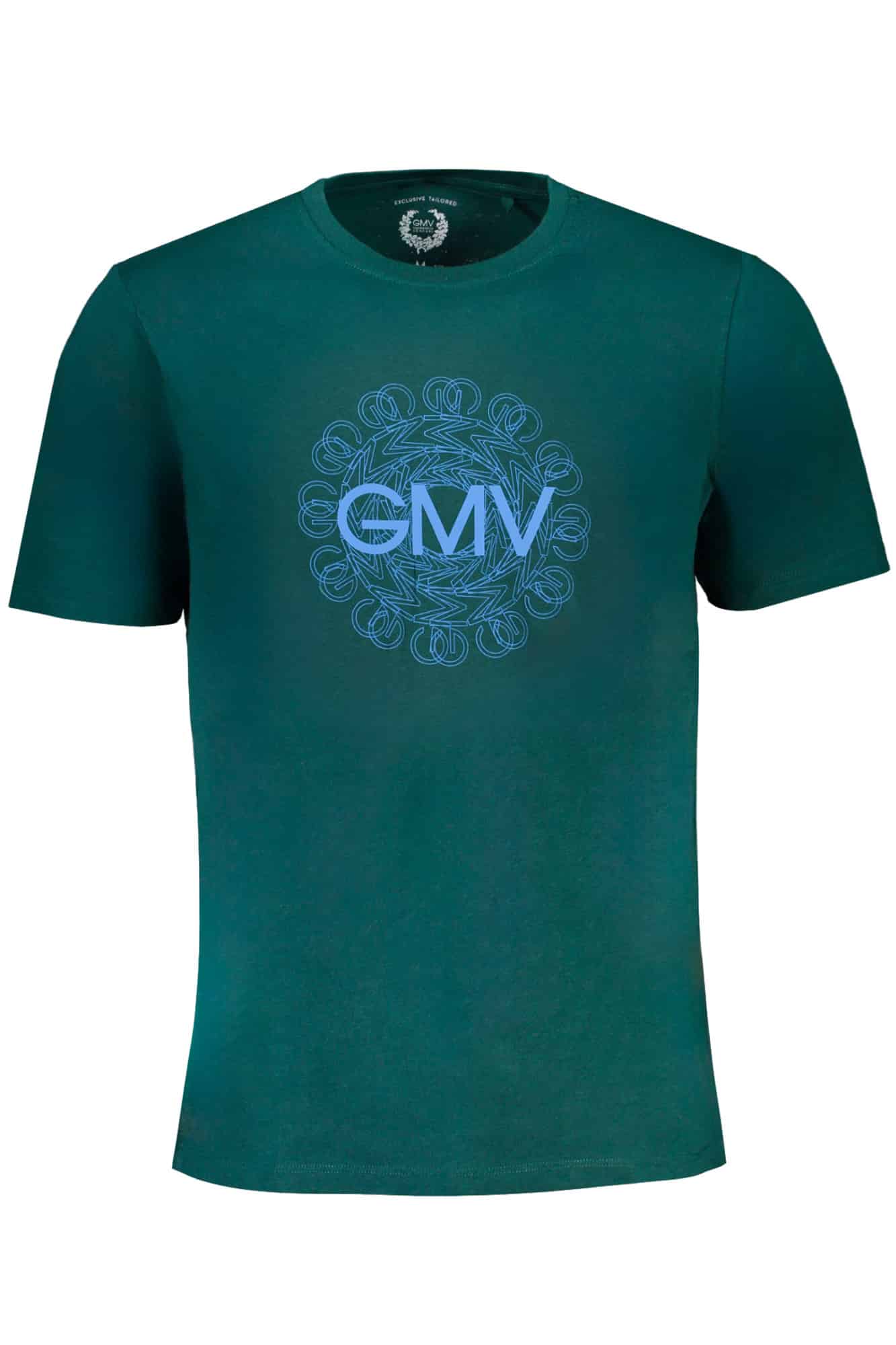 gianmarcoventurit-shirtmanichecorteuomoverde_1 GIAN MARCO VENTURI GREEN MEN'S SHORT SLEEVED T-SHIRT - Image 1