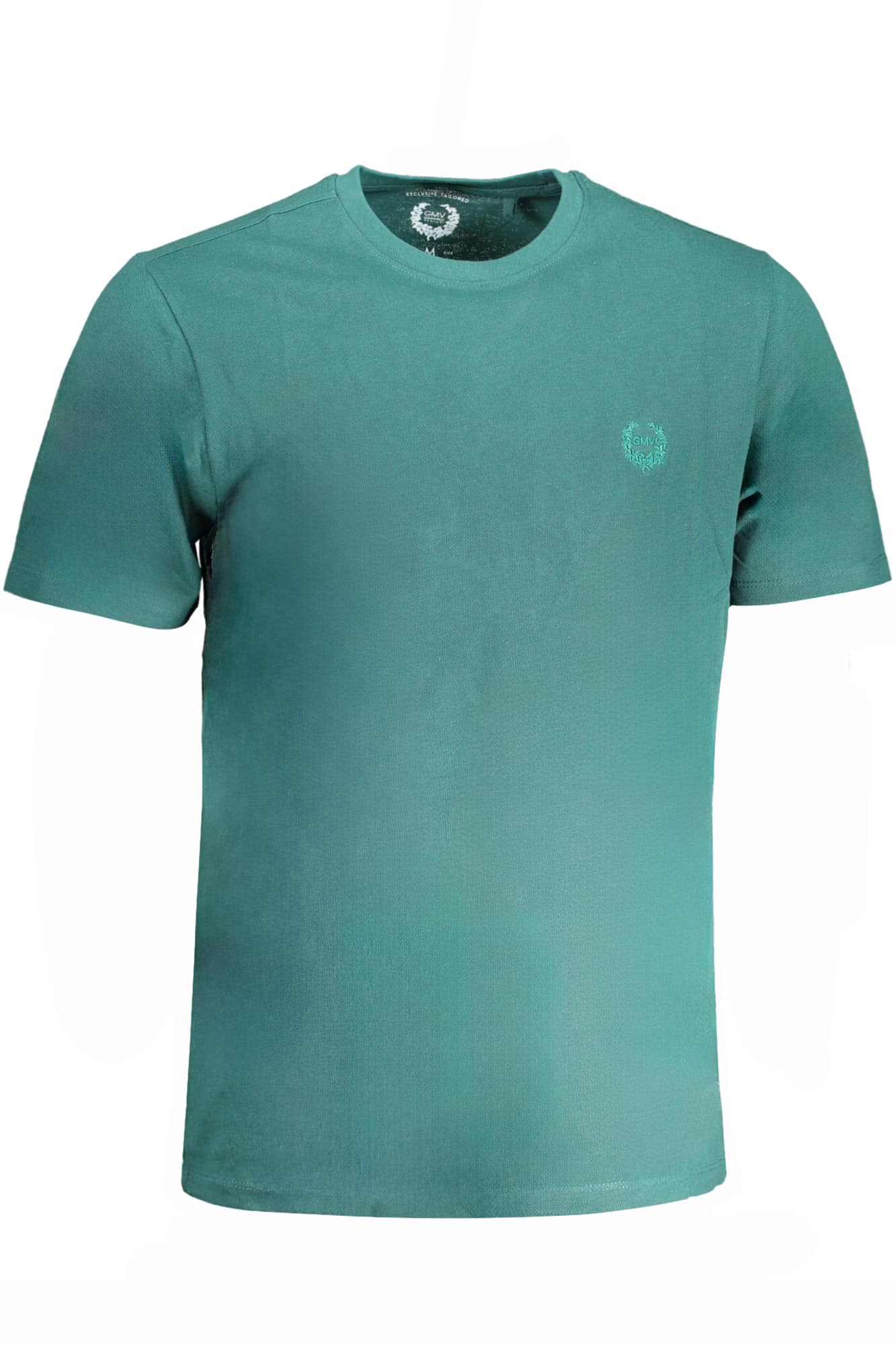 gianmarcoventurit-shirtmanichecorteuomoverde_1 GIAN MARCO VENTURI GREEN MEN'S SHORT SLEEVED T-SHIRT - Image 1