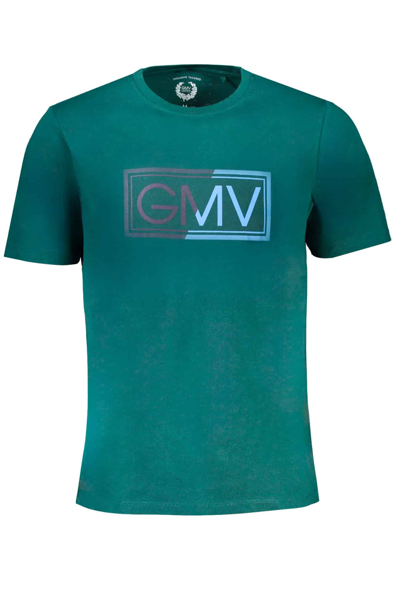 gianmarcoventurit-shirtmanichecorteuomoverde_1 GIAN MARCO VENTURI GREEN MEN'S SHORT SLEEVED T-SHIRT - Image 1