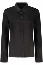 GUESS JEANS LONG SLEEVE SHIRT WOMEN BLACK