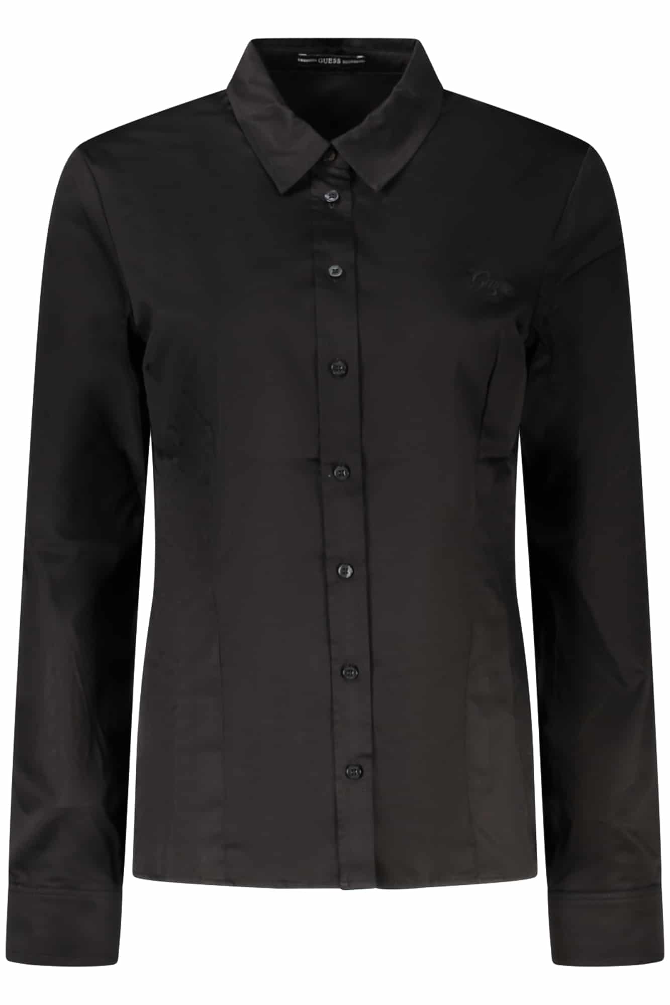 guessjeanscamiciamanichelunghedonnanero_1 GUESS JEANS LONG SLEEVE SHIRT WOMEN BLACK - Image 1