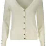GUESS JEANS WOMEN'S CARDIGAN WHITE