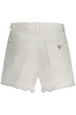 GUESS JEANS WOMEN'S SHORT JEANS WHITE - Image 2