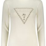 GUESS JEANS WOMEN'S WHITE SWEATER
