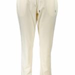GUESS JEANS WHITE WOMEN'S TROUSERS
