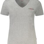 GUESS JEANS SHORT SLEEVE T-SHIRT WOMEN GREY