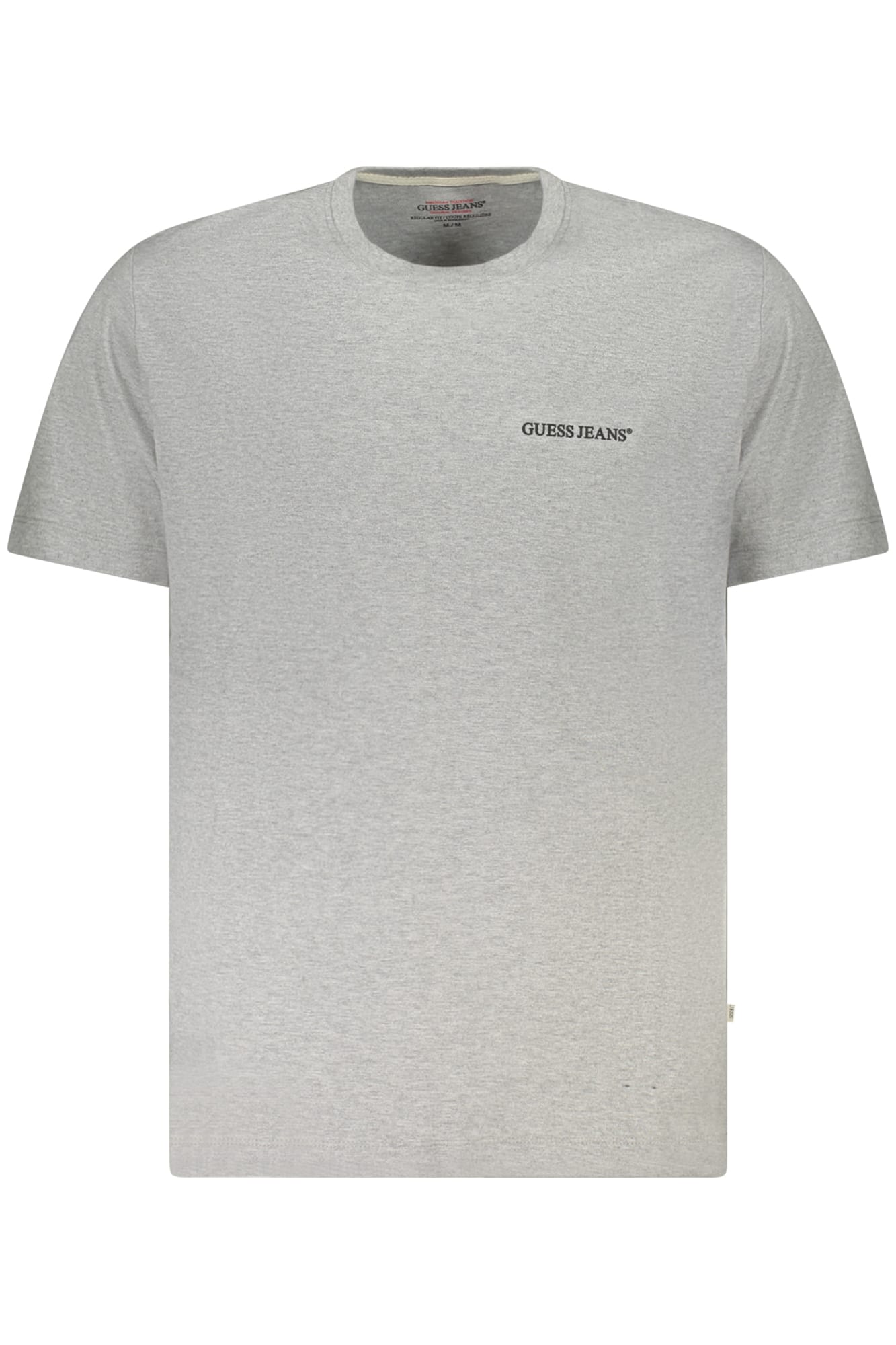 guessjeanst-shirtmanichecorteuomogrigio_1 GUESS JEANS MEN'S SHORT-SLEEVED T-SHIRT GREY - Image 1