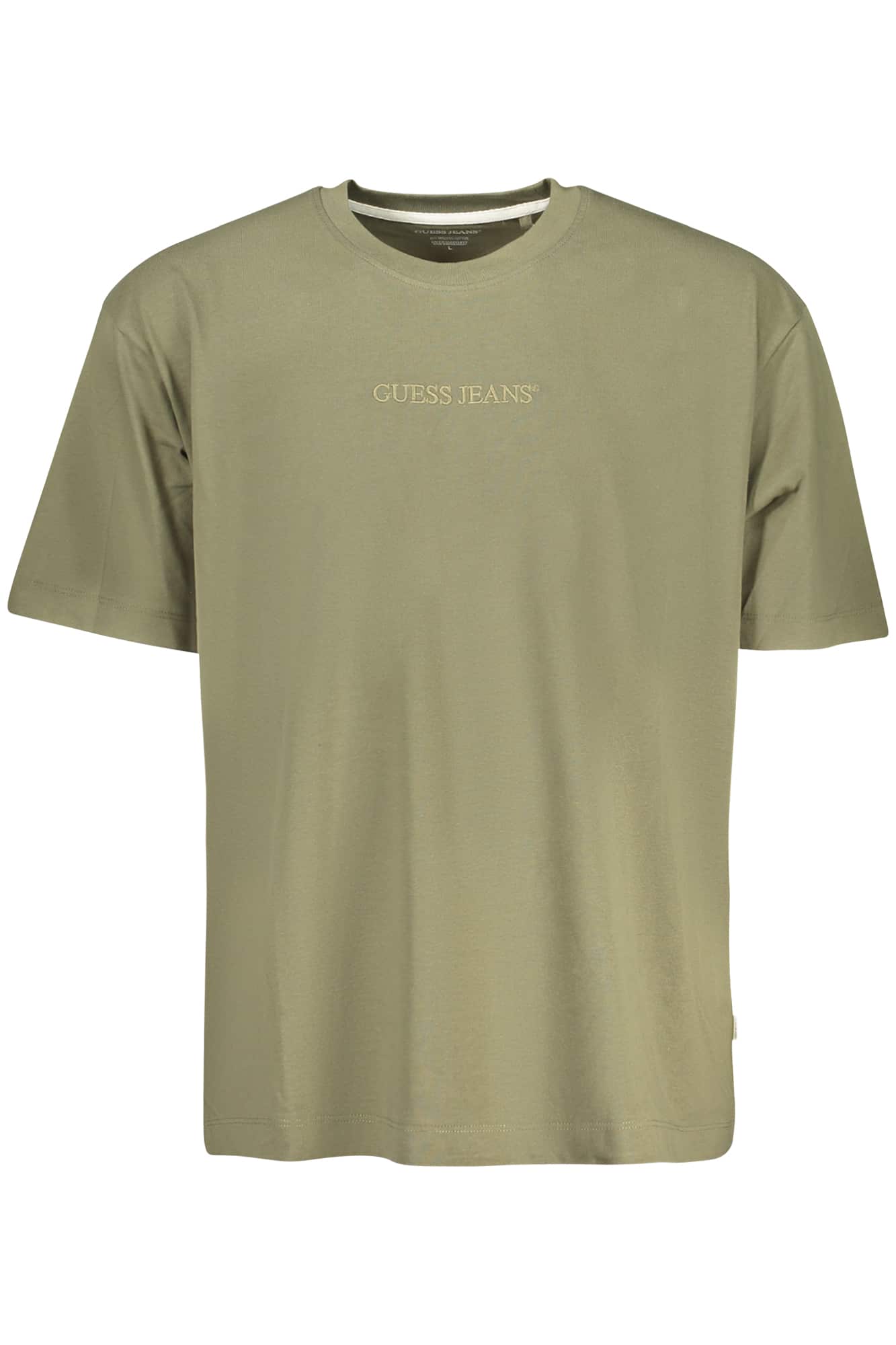 guessjeanst-shirtmanichecorteuomoverde_1 GUESS JEANS SHORT SLEEVE T-SHIRT MEN GREEN - Image 1