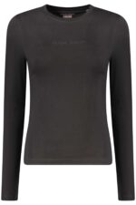 GUESS JEANS LONG SLEEVE T-SHIRT WOMEN BLACK