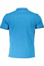 HARMONT & BLAINE MEN'S BLUE SHORT SLEEVED POLO SHIRT - Image 2