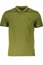 HARMONT & BLAINE GREEN MEN'S SHORT SLEEVED POLO SHIRT