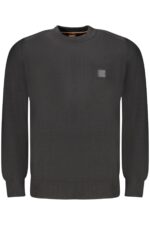 HUGO BOSS MEN'S BLACK SWEATER