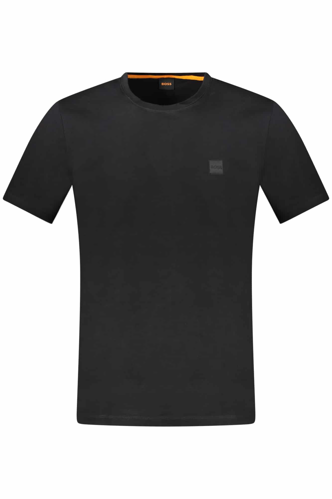 hugobosst-shirtmanichecorteuomonero_1 HUGO BOSS MEN'S SHORT SLEEVE T-SHIRT BLACK - Image 1