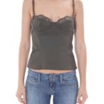 JOHN GALLIANO GREEN WOMEN'S TOP