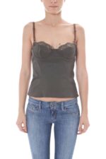 JOHN GALLIANO GREEN WOMEN'S TOP