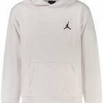 JORDAN MEN'S WHITE ZIP-UP SWEATSHIRT