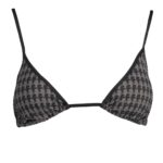 KARL LAGERFELD BEACHWEAR SWIMSUIT PARTS ABOVE WOMAN BLACK