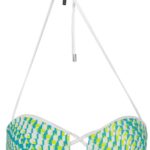KARL LAGERFELD BEACHWEAR SWIMSUIT TOP WOMEN GREEN