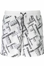KARL LAGERFELD BEACHWEAR SWIMSUIT BOTTOM MEN WHITE