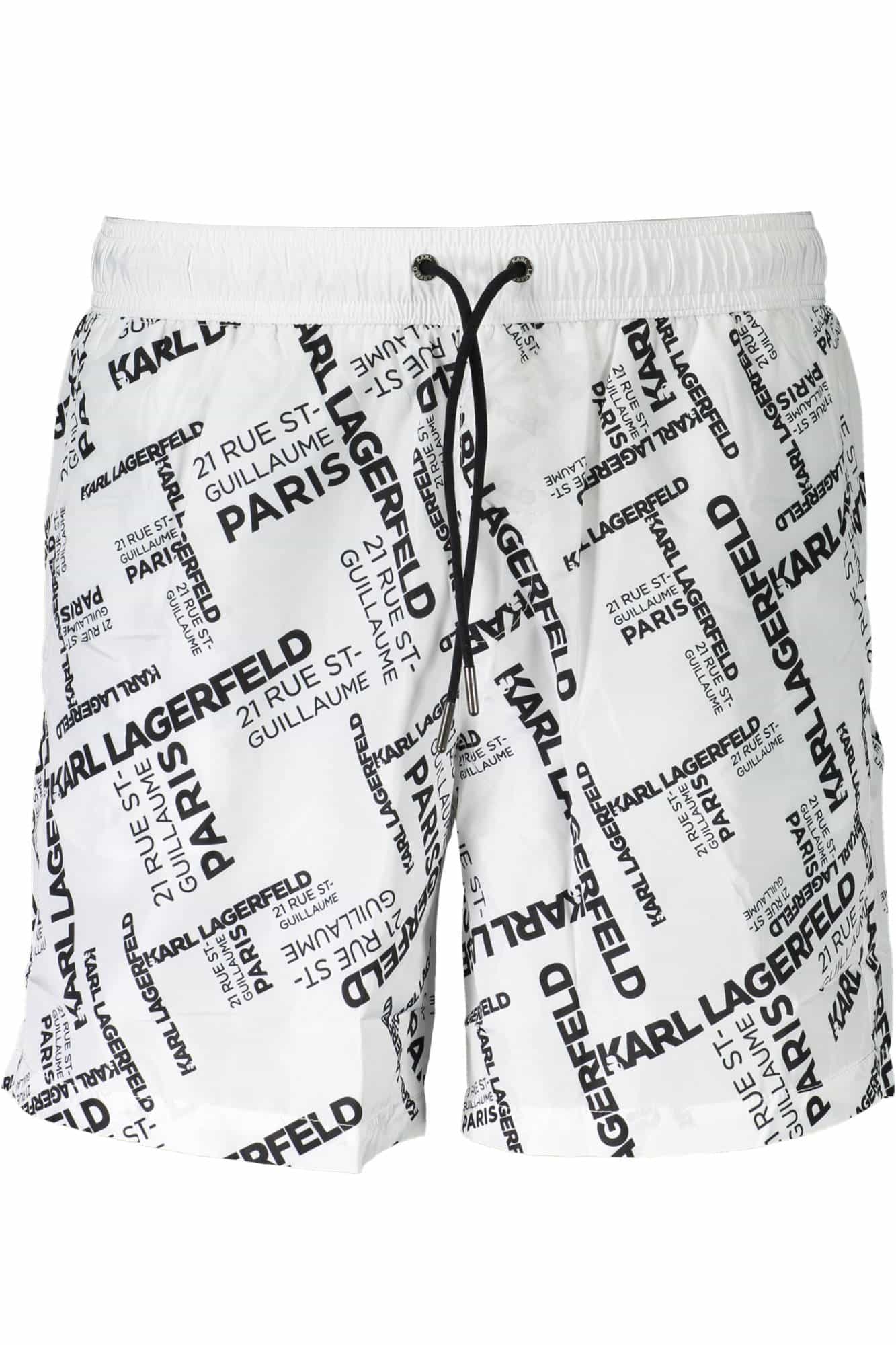 karllagerfeldbeachwearcostumepartesottouomobianco_1 KARL LAGERFELD BEACHWEAR SWIMSUIT BOTTOM MEN WHITE - Image 1