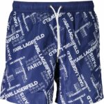 KARL LAGERFELD BEACHWEAR SWIMSUIT BOTTOM MEN BLUE