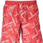 KARL LAGERFELD BEACHWEAR SWIMSUIT MEN'S BOTTOM RED