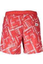 KARL LAGERFELD BEACHWEAR SWIMSUIT MEN'S BOTTOM RED - Image 2