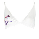 KARL LAGERFELD SWIMSUIT PARTS ABOVE WHITE WOMAN