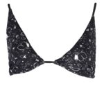 KARL LAGERFELD SWIMSUIT PARTS ABOVE WOMAN BLACK