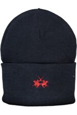 LA MARTINA BLUE MEN'S BEANIE