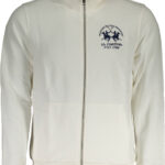 LA MARTINA MEN'S WHITE ZIP-UP SWEATSHIRT