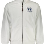 LA MARTINA MEN'S WHITE ZIP-UP SWEATSHIRT