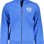 LA MARTINA MEN'S BLUE ZIP-UP SWEATSHIRT