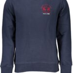 LA MARTINA MEN'S BLUE ZIPLESS SWEATSHIRT