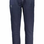 LA MARTINA BLUE MEN'S TROUSERS