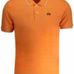 LA MARTINA MEN'S ORANGE SHORT SLEEVED POLO SHIRT