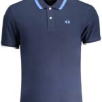 LA MARTINA MEN'S BLUE SHORT SLEEVED POLO SHIRT