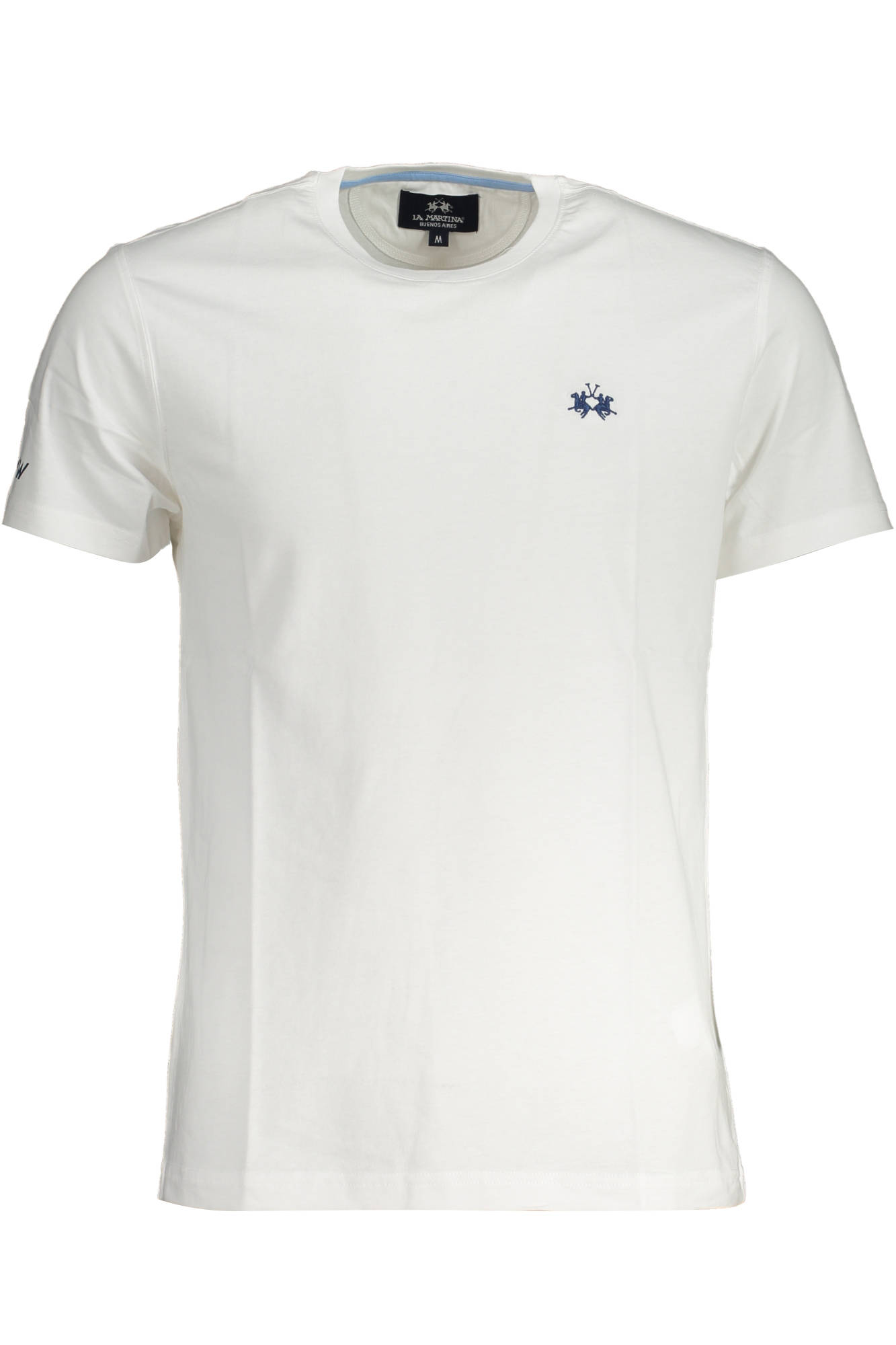 lamartinat-shirtmanichecorteuomobianco_1 LA MARTINA MEN'S SHORT SLEEVE T-SHIRT WHITE - Image 1