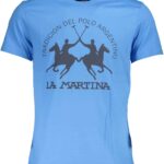 LA MARTINA MEN'S SHORT SLEEVE T-SHIRT BLUE