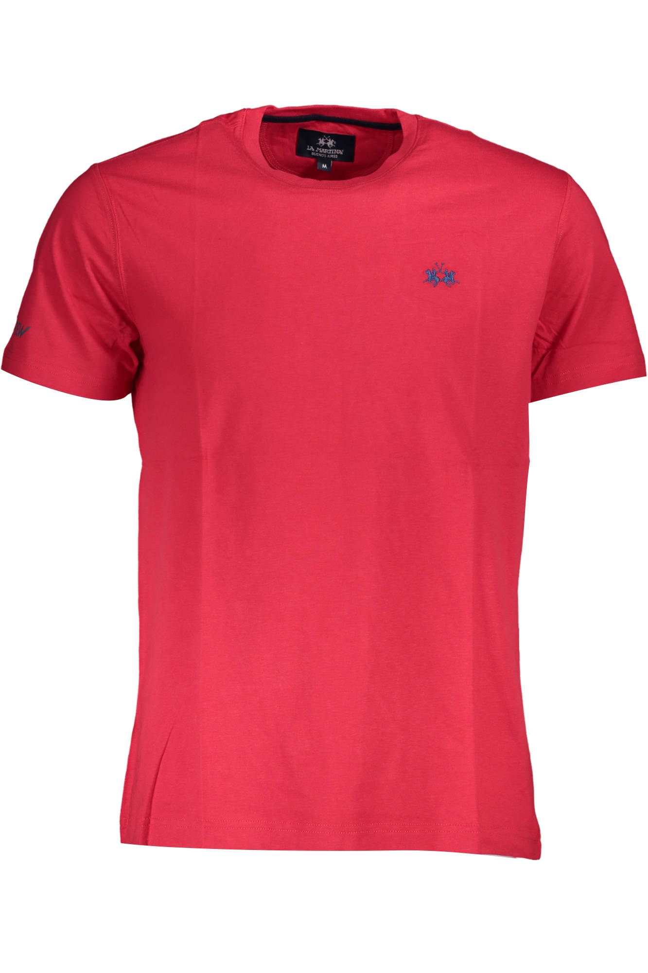 lamartinat-shirtmanichecorteuomorosso_1 LA MARTINA MEN'S SHORT SLEEVE T-SHIRT RED - Image 1