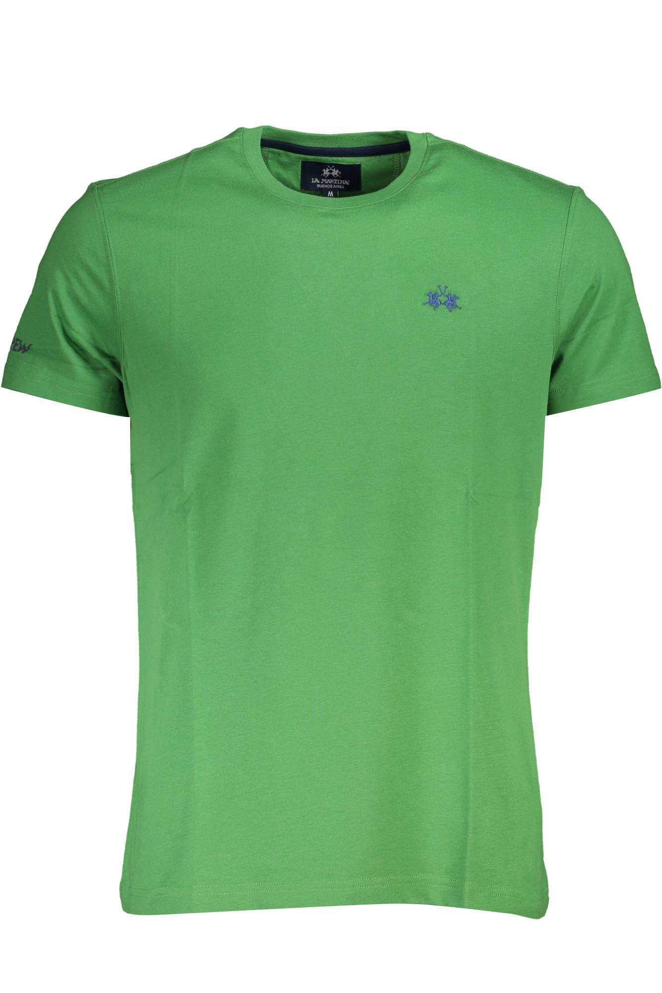 lamartinat-shirtmanichecorteuomoverde_1 LA MARTINA MEN'S SHORT SLEEVE T-SHIRT GREEN - Image 1