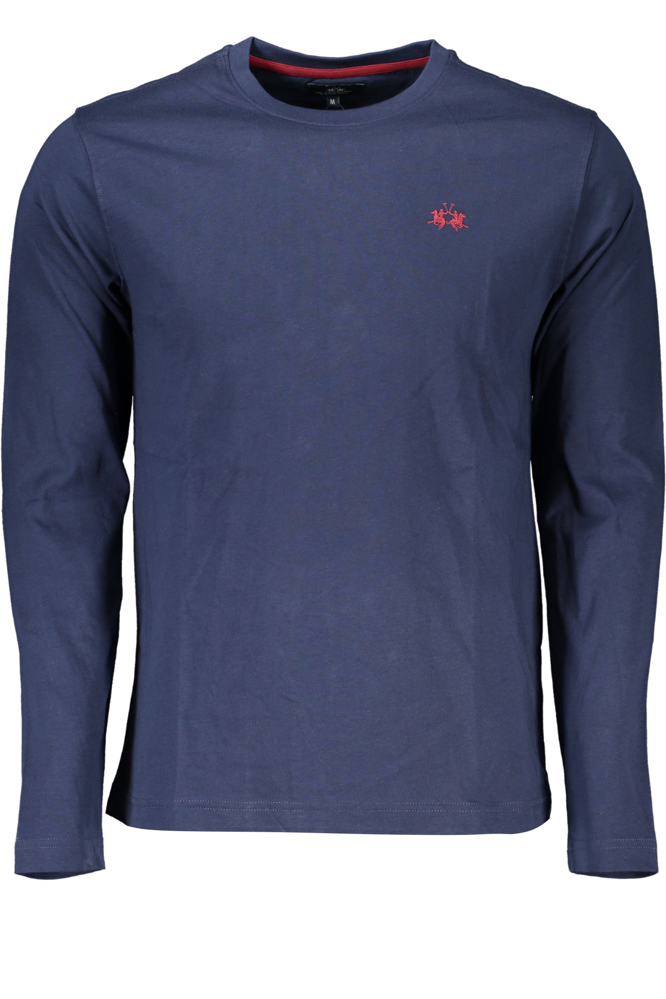 lamartinat-shirtmanichelungheuomoblu_1 LA MARTINA MEN'S LONG SLEEVE T-SHIRT BLUE - Image 1