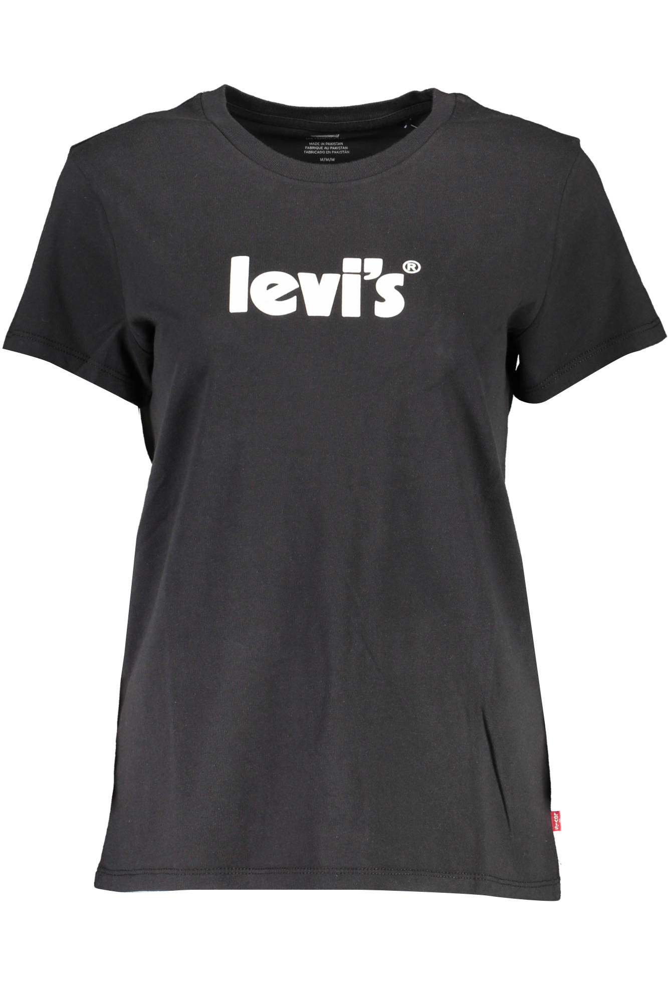 levi27st-shirtmanichecortedonnanero_1 LEVI'S SHORT SLEEVE T-SHIRT WOMEN BLACK - Image 1