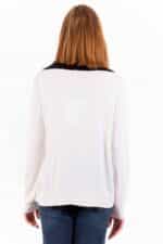 LOVE MOSCHINO WHITE WOMAN SWEATER - Image 2